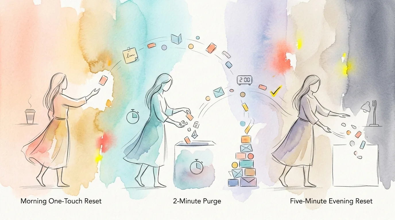 How to Stack Three Tiny Decluttering Habits into a Daily Flow