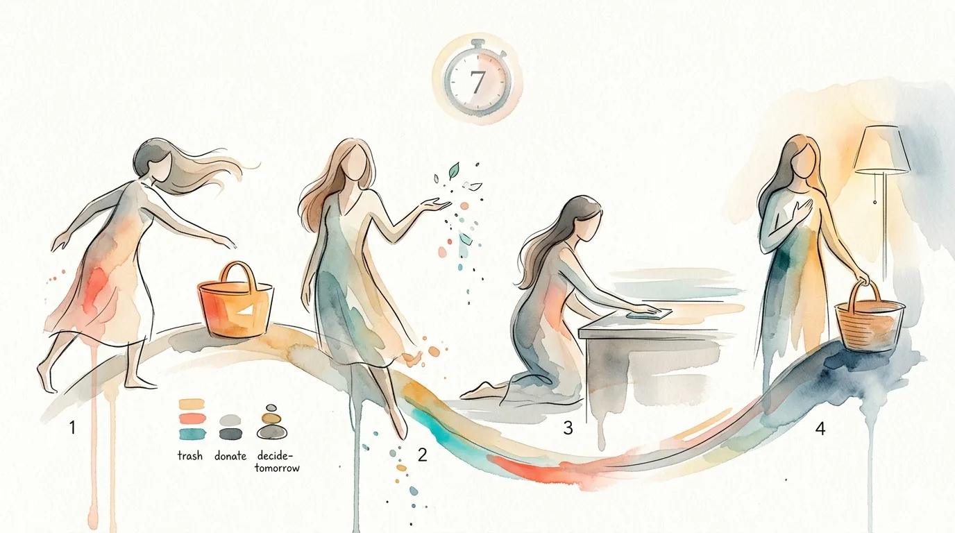 How to Build a Seven-Minute Evening Reset That Prevents Clutter